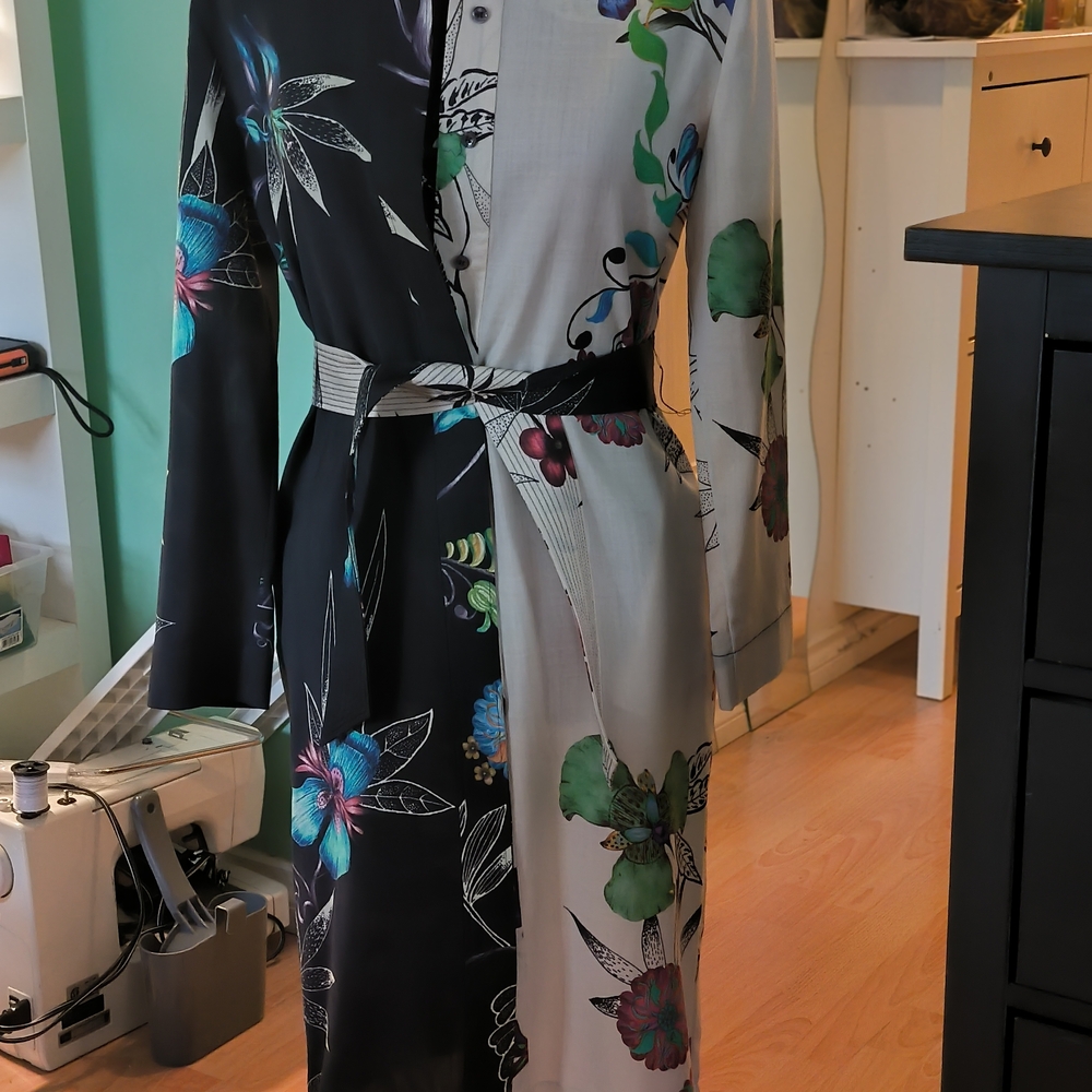 Etro Multicolor Floral Long Sleeve Dress - Picture 2 of 6